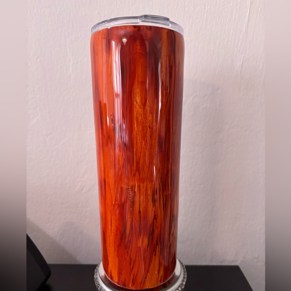 🔥🔥 HOT SALE !!! Elegant Epoxy Orange Tumbler